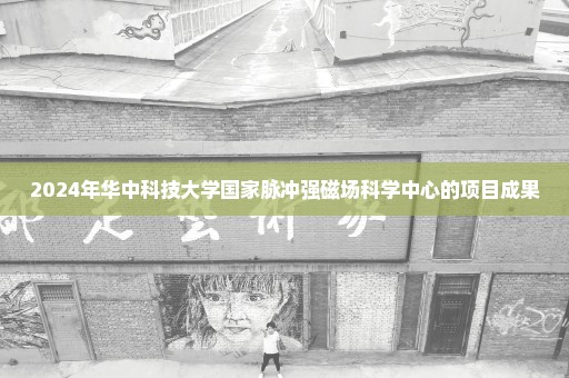 2024年华中科技大学国家脉冲强磁场科学中心的项目成果