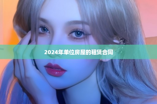 2024年单位房屋的租赁合同