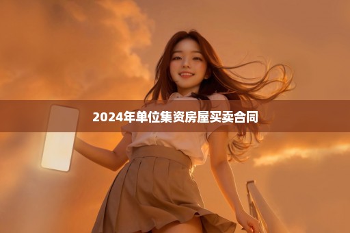 2024年单位集资房屋买卖合同