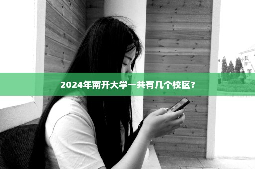 2024年南开大学一共有几个校区？