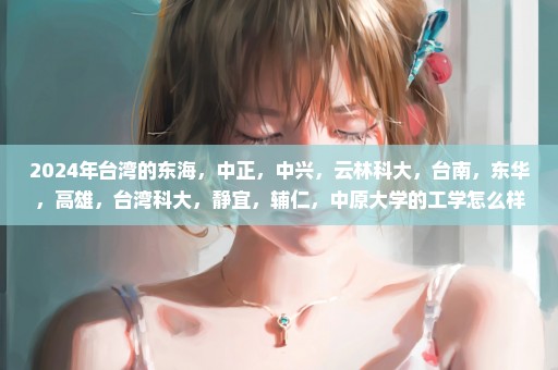 2024年台湾的东海，中正，中兴，云林科大，台南，东华，高雄，台湾科大，静宜，辅仁，中原大学的工学怎么样