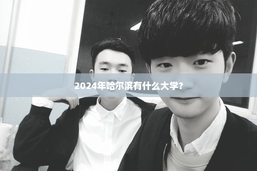 2024年哈尔滨有什么大学？