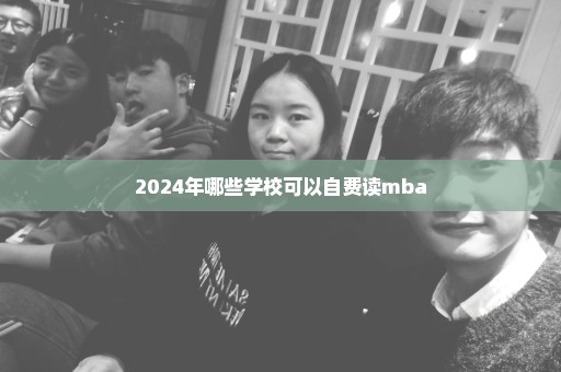 2024年哪些学校可以自费读mba