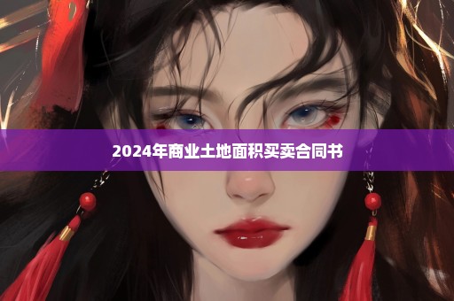 2024年商业土地面积买卖合同书