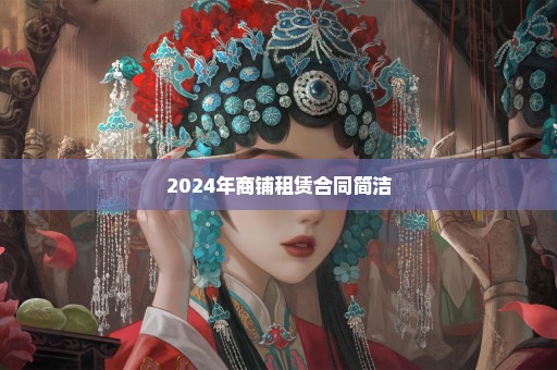 2024年商铺租赁合同简洁