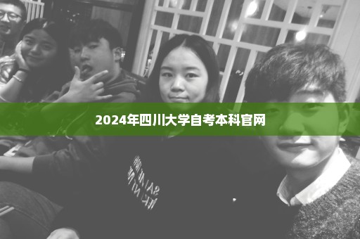 2024年四川大学自考本科官网