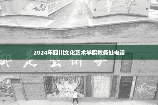 2024年四川文化艺术学院教务处电话