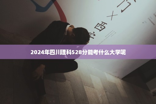 2024年四川理科528分能考什么大学呢