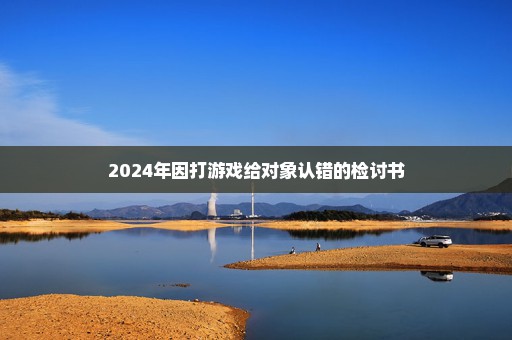 2024年因打游戏给对象认错的检讨书