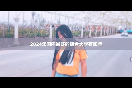 2024年国内最好的综合大学有哪些
