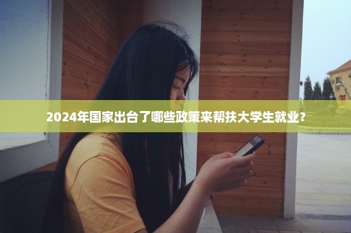 2024年国家出台了哪些政策来帮扶大学生就业？