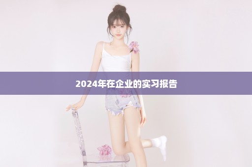 2024年在企业的实习报告