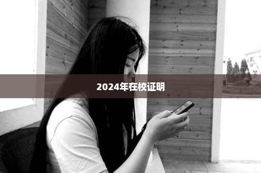 2024年在校证明