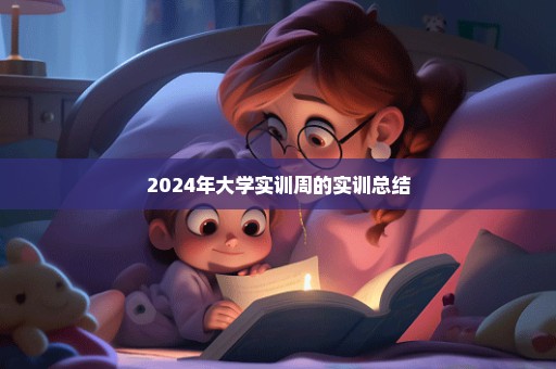 2024年大学实训周的实训总结