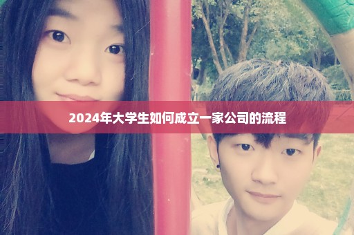 2024年大学生如何成立一家公司的流程