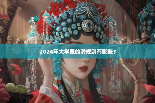2024年大学里的潜规则有哪些？