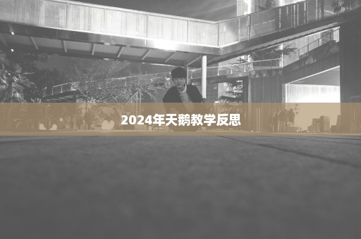 2024年天鹅教学反思