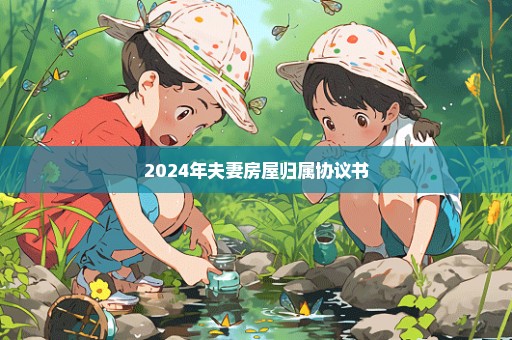 2024年夫妻房屋归属协议书