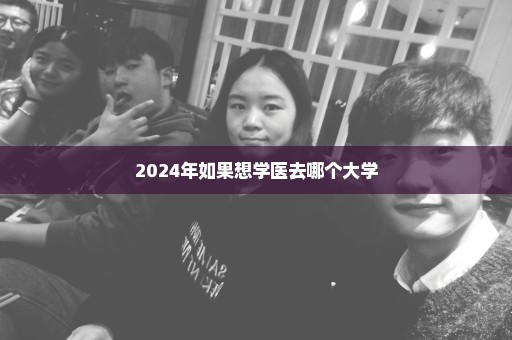 2024年如果想学医去哪个大学