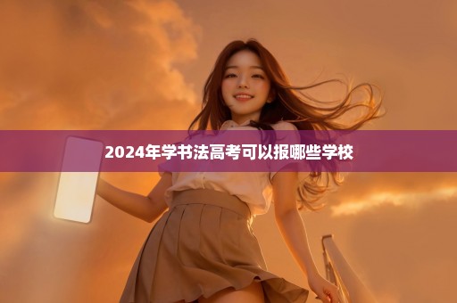 2024年学书法高考可以报哪些学校