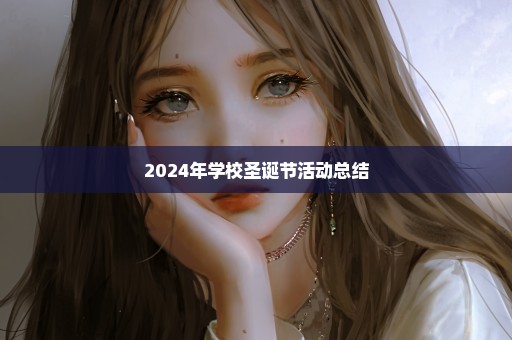 2024年学校圣诞节活动总结