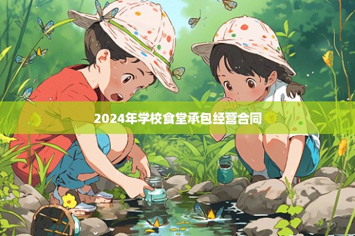 2024年学校食堂承包经营合同