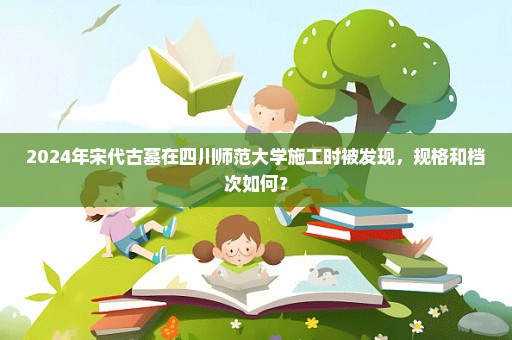 2024年宋代古墓在四川师范大学施工时被发现，规格和档次如何？