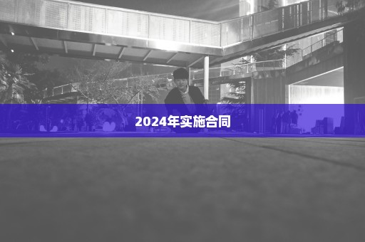 2024年实施合同