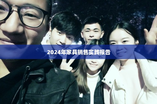 2024年家具销售实践报告