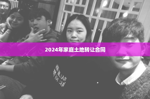 2024年家庭土地转让合同