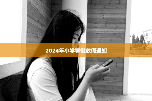 2024年小学暑假放假通知