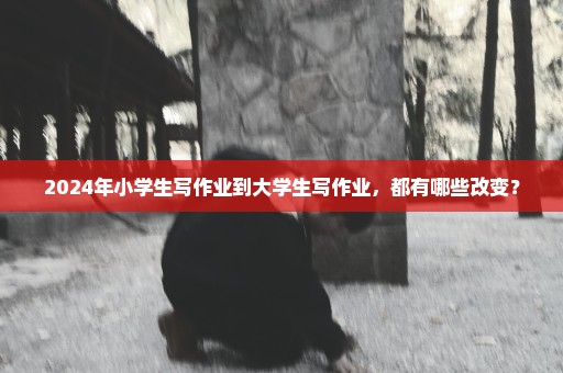 2024年小学生写作业到大学生写作业，都有哪些改变？