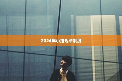 2024年小组规章制度