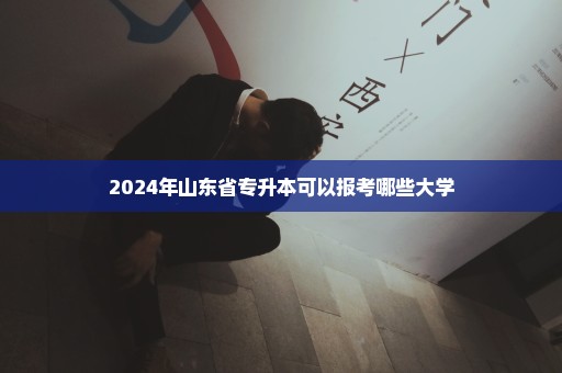 2024年山东省专升本可以报考哪些大学