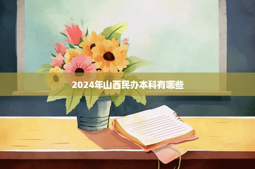 2024年山西民办本科有哪些