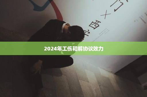 2024年工伤和解协议效力