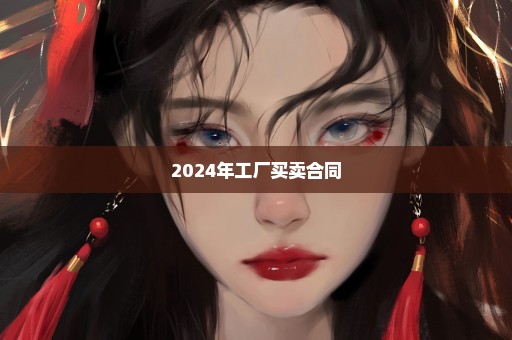 2024年工厂买卖合同