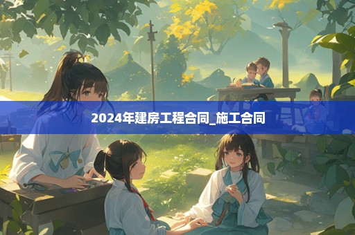 2024年建房工程合同_施工合同