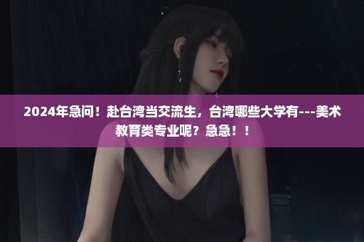 2024年急问！赴台湾当交流生，台湾哪些大学有---美术教育类专业呢？急急！！
