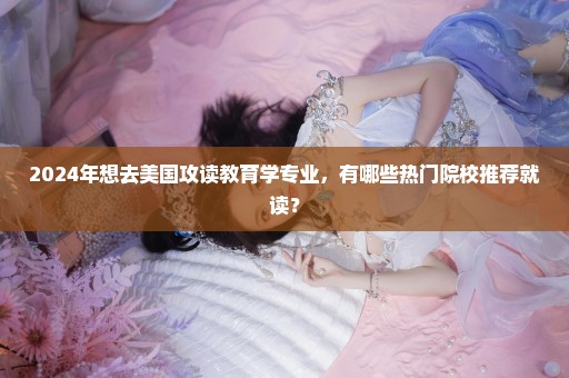 2024年想去美国攻读教育学专业，有哪些热门院校推荐就读？