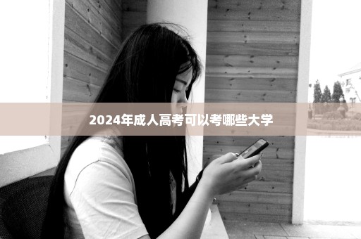 2024年成人高考可以考哪些大学