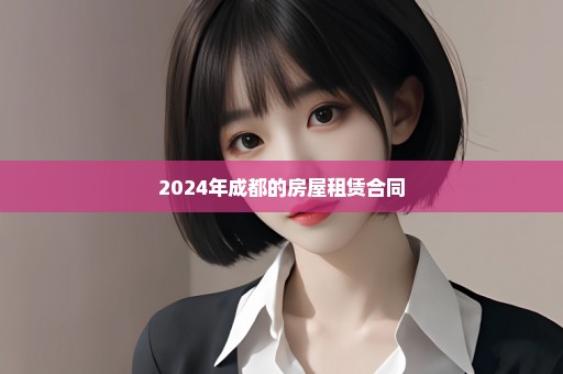 2024年成都的房屋租赁合同