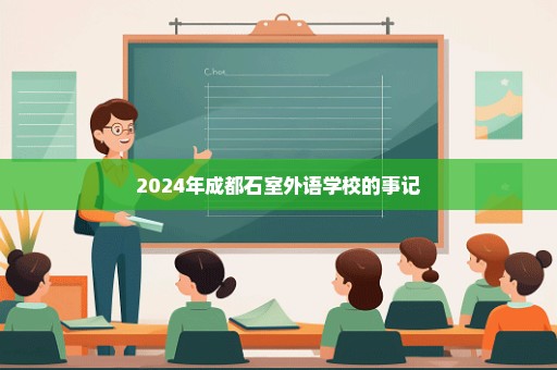 2024年成都石室外语学校的事记