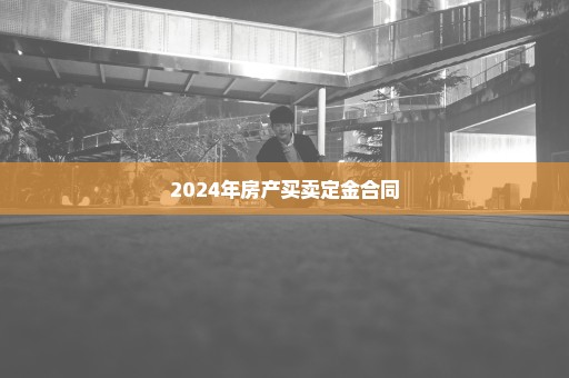 2024年房产买卖定金合同