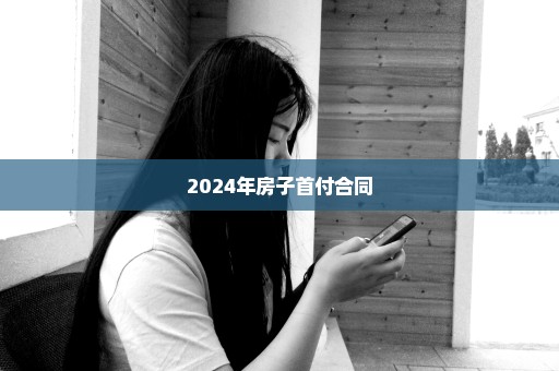 2024年房子首付合同