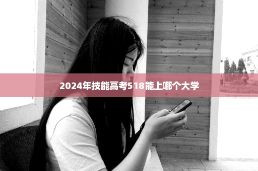 2024年技能高考518能上哪个大学
