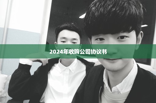 2024年收购公司协议书