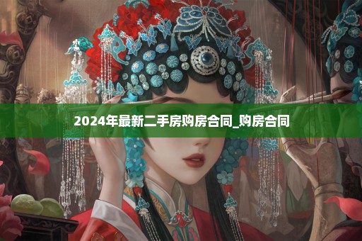 2024年最新二手房购房合同_购房合同