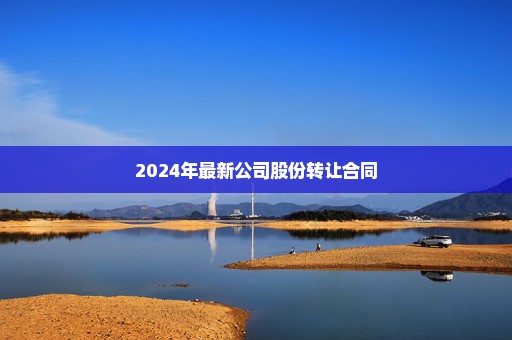 2024年最新公司股份转让合同