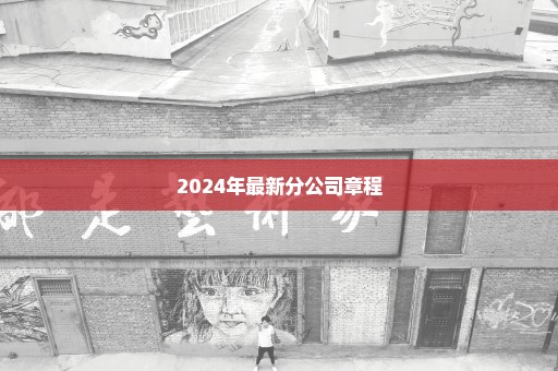 2024年最新分公司章程
